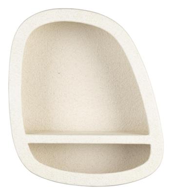 Dutchbone Wandplank 'Veda' Gerecycled marmer, 63 x 53cm