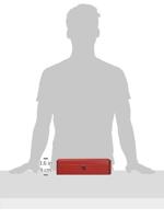 Geldkist Pavo met muntsorteerbak 300x240x90mm rood - thumbnail