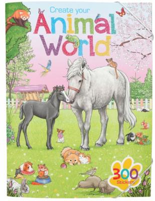 Create your stickerboek Animal World meisjes 33 cm papier Create your stickerboek Animal World meisjes 33 cm papier