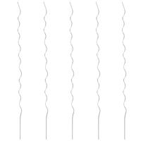 VidaXL Plantenstok spiraal 110 cm gegalvaniseerd staal 5 st - thumbnail