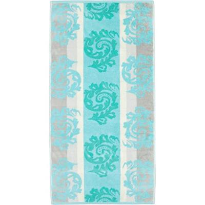 Cawö Cawo Cashmere Jacquard Handdoek Munt 50x100