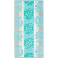 Cawö Cawo Cashmere Jacquard Handdoek Munt 50x100 - thumbnail