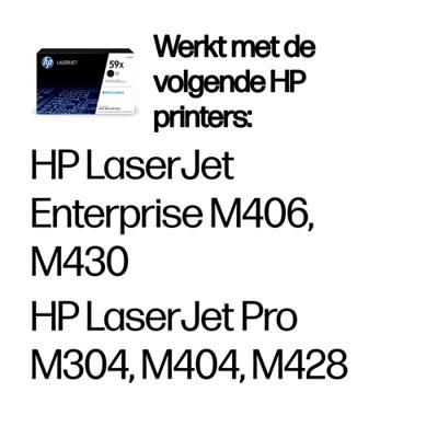 HP Toner 59X Origineel Zwart 10000 bladzijden CF259X - thumbnail