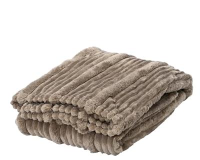 Woondeken polyester grijs 170x130cm