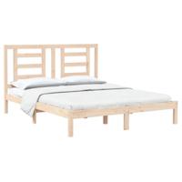 Bedframe zonder matras massief grenenhout 150x200 cm - thumbnail