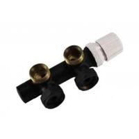 Riko thermostatisch 3/4 onderblok haaks-rechts mat zwart - thumbnail