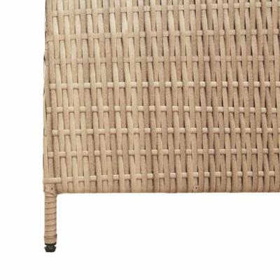Kamerscherm Beige 196 x 200 cm poly rattan