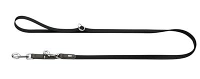 HUNTER Traploos verstelbare hondenlijn Wolmar, zwart/grijs