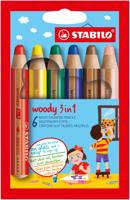 Stabilo woody 3 in 1 - multitalent potlood - set 6 stuks - thumbnail