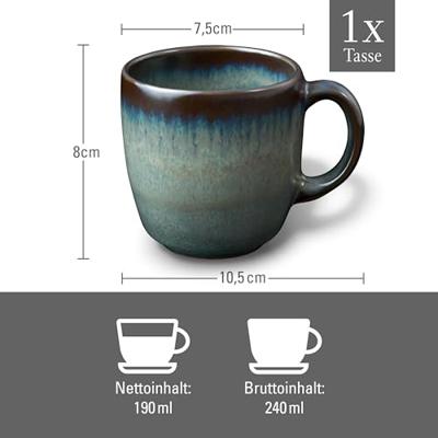 Villeroy & Boch Koffiekopje Lave 190 ml - Grijs - thumbnail