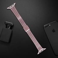 Stainless steel slim fit bandje - Rosé pink - Geschikt voor Apple Watch 38mm / 40mm / 41mm / 42mm - thumbnail