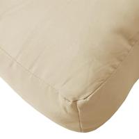 VidaXL Palletkussen 70x70x12 cm beige - thumbnail