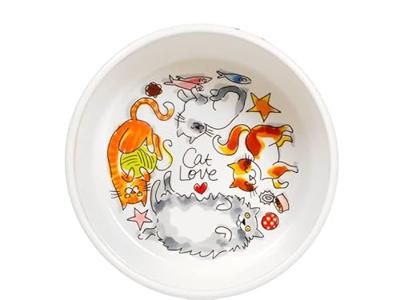 Blond Amsterdam voerbak cat love