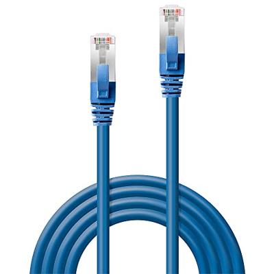 LINDY 45641 RJ45 Netwerkkabel, patchkabel CAT 6 S/STP 0.50 m Blauw 1 stuk(s)