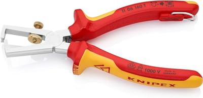 Knipex Afstriptang met openingsveer | Universeel | Geïsoleerd | Meercomponenten-omhulling - 11 06 160 T BK Knipex Afstriptang met openingsveer | Universeel | Geïsoleerd | Meercomponenten-omhulling - 11 06 160 T BK