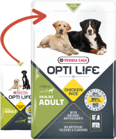 Opti Life Adult Maxi hondenvoer 2 x 12,5 kg - thumbnail
