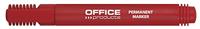 OFFICE products permanent marker 1-3 mm, rond, rood - thumbnail