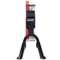 Middenstandaard Simson Dubbel met 30mm brede plaat - zwart - thumbnail