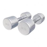 Dumbellset 14 kg (2 x 7 kg) Chroom - thumbnail