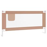 VidaXL Bedhekje peuter 180x25 cm stof taupe - thumbnail