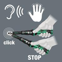 Wera click-torque c 3 draaimomentsleutel met omschakelratel (zwart/groen) - thumbnail