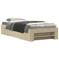 Bedframe zonder matras hout sonoma eikenkleurig 90x190 cm - thumbnail