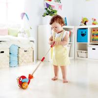 Hape lilly vogel houten duwstok met geluid - thumbnail