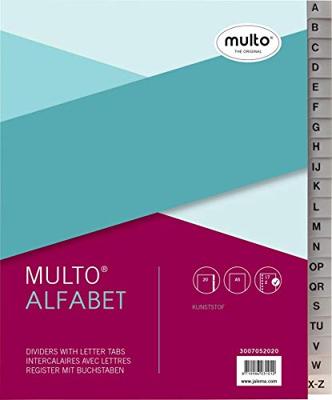 Tabbladen multo a5 17r pp a z grijs