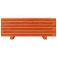 Plantenbak 70x40x26,5 cm massief grenenhout wasbruin - thumbnail