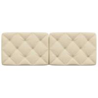 Hoofdbordkussen 120 cm stof crmekleurig - thumbnail