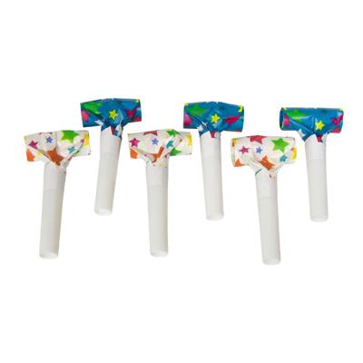 Gekleurde Roltongen Sterren - 6 Stuks
