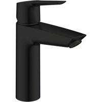 Grohe Start Wastafelkraan - 1-gats - m-size - push open - voorsprong 12.1cm - mat zwart 237462432 - thumbnail