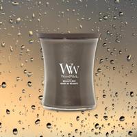 WoodWick medium candle limited edition melanite mist gunmetal - thumbnail