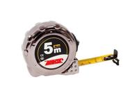 4tecx Rolbandmaat chroom 5m x 19mm klasse 2 - thumbnail