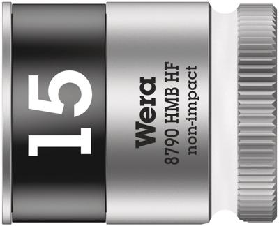 Wera 8790 HMB HF Zyklop Hand- en Machinedop, met 3/8"-aandrijving met vasthoudfunctie, 15.0 x 29.0 mm - 1 stuk(s) - 05003749001
