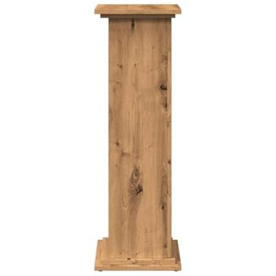 Sokkel met opbergruimte 31x30x90 cm hout artisanaal eikenkleur