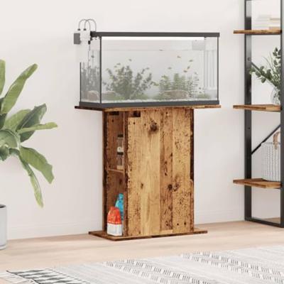 VidaXL Aquariumstandaard oud hout 36x75x72,5 cm bewerkt hout VidaXL Aquariumstandaard oud hout 36x75x72,5 cm bewerkt hout