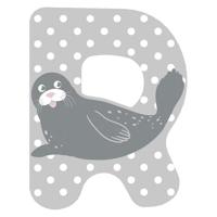 Small Foot - houten dieren kinderletter - r - thumbnail