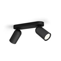 Philips OpbouwspotPongee 2-lichts zwart - 5058230PN - thumbnail