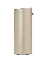 Brabantia Touch Bin Afvalemmer - 30 liter - kunststof binnenemmer - metallic gold 304507 - thumbnail