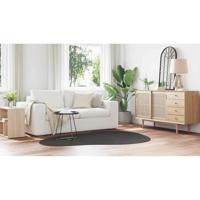 Tapijt HUARTE Antraciet 140 x 200 cm Polyester - thumbnail