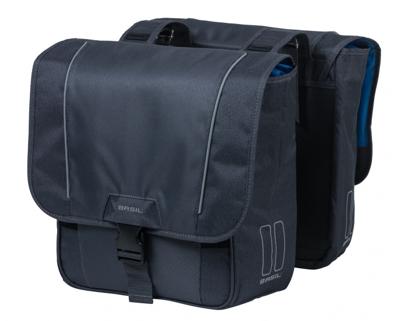 Basil sport design dubbele fietstas grijs