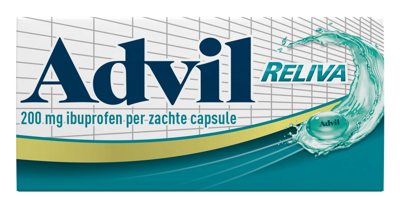 Advil Reliva Liquid Capsules 200 mg - voor pijn en koorts
