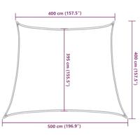 VidaXL Zonnezeil trapezium 160 g/m² 4/5x4 m hdpe lichtgroen - thumbnail
