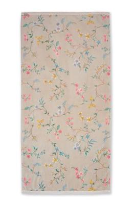 Pip Studio Pip Studio Douchelaken Les Fleurs Khaki 70x140 - thumbnail