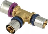 Bonfix Perskoppeling - 3x Alu-pers - T-koppeling - verlopend - 26 x 20 x 20mm - thumbnail