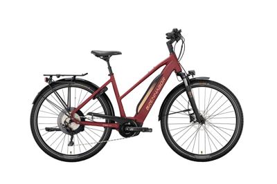 BRENNABOR elektrische trekkingfiets "t-48e" mod. 22 ebike brennab.t-48e 28/55 trap. 10sp red/orange