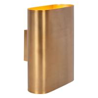 Lucide OVALIS - Wandlamp - 2xE14 - Mat Goud / Messing - thumbnail