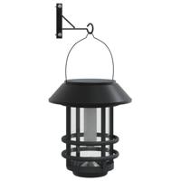 Wandlantaarns voor buiten 2 st solar flikkerende vlam warmwit - thumbnail