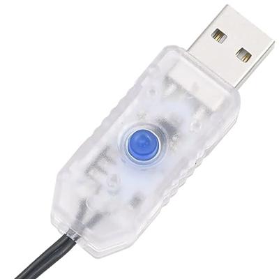 Lichtslinger compact met 400 LED's blauw 4 m PVC